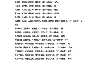 动物谜语大全猜谜语，动物谜语大全猜谜语及答案